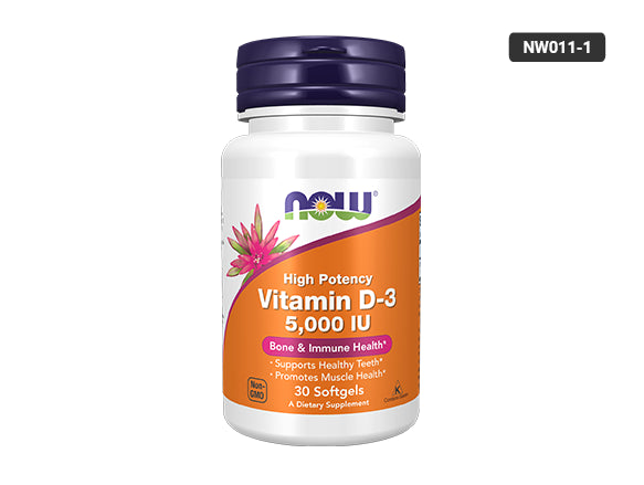Now Vitamin D3 5000IU 120 Softgels in Sri Lanka